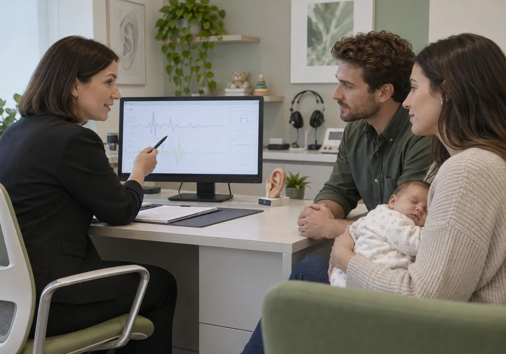 توضیح گزارش آزمون شنوایی کودک برای والدین